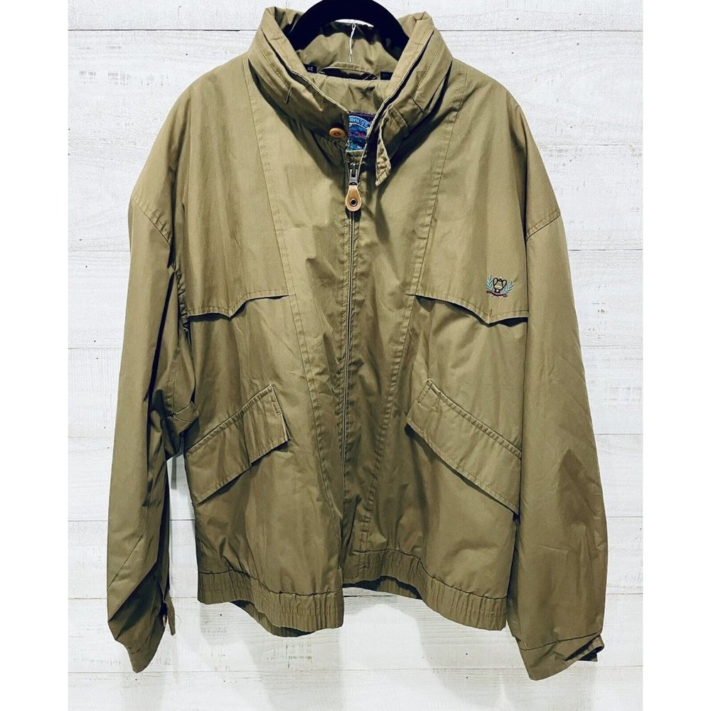 Vintage Club House Jacket Members Only Style Size Large Grandpa Dad Coat